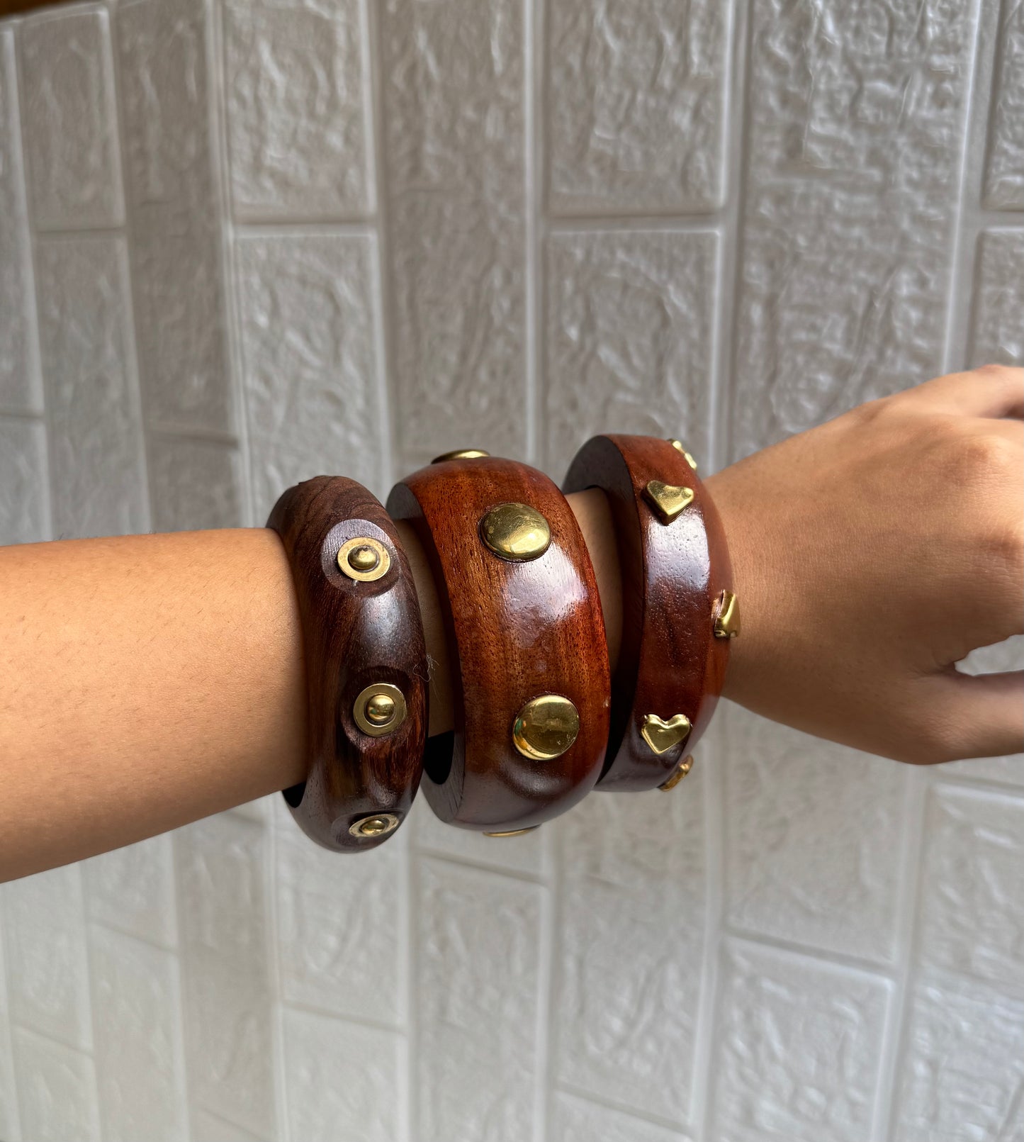 Zariya Wooden Bangles (Set of 3)