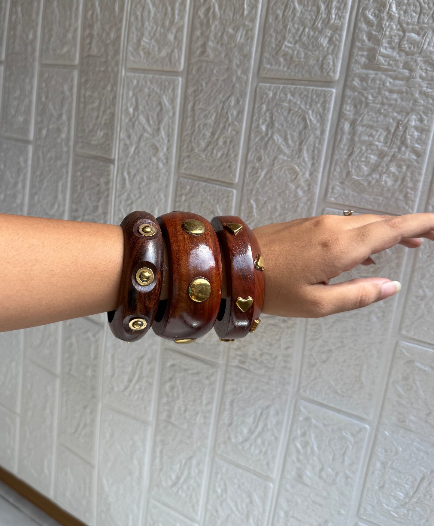 Zariya Wooden Bangles (Set of 3)