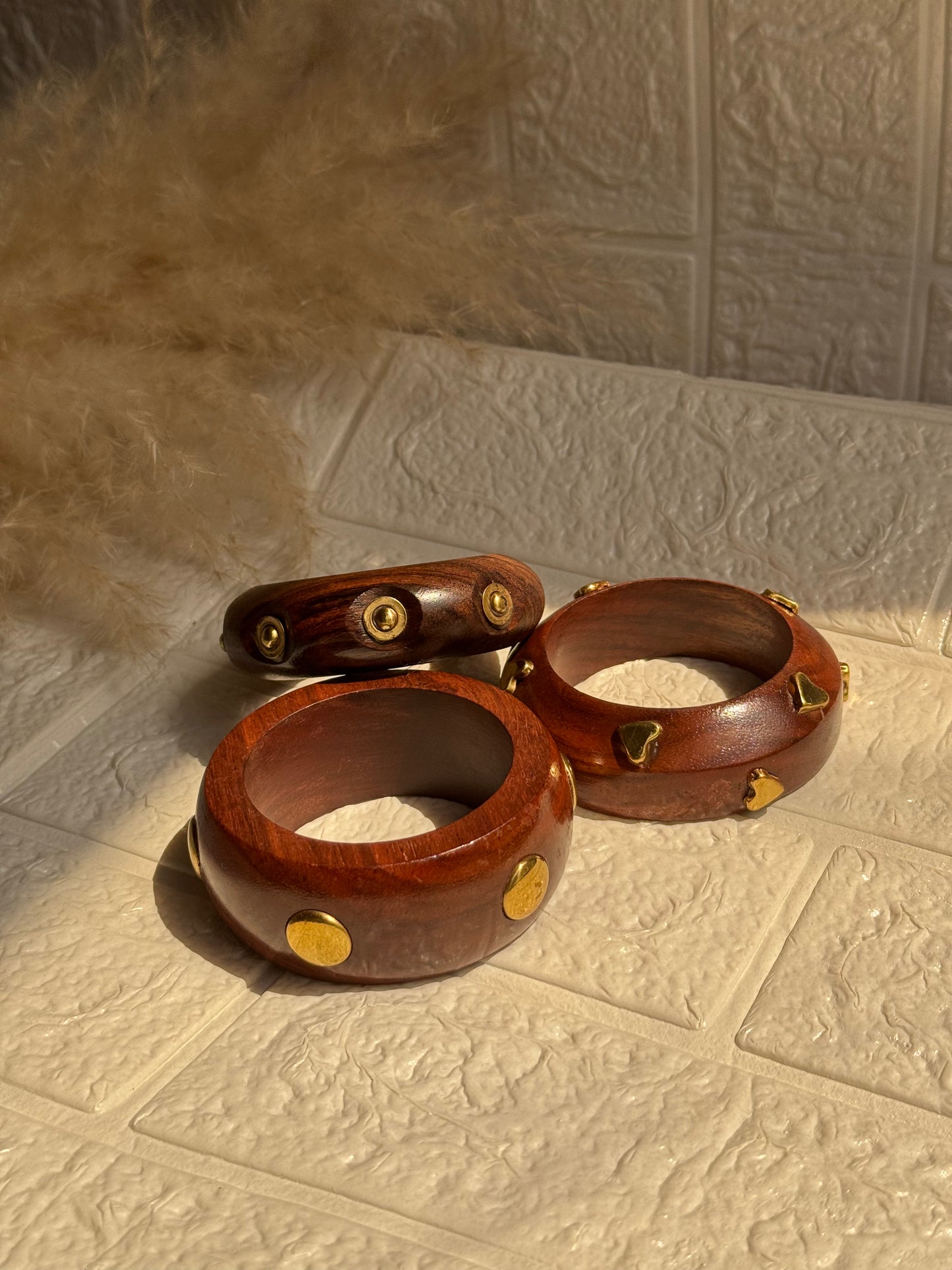 Zariya Wooden Bangles (Set of 3)