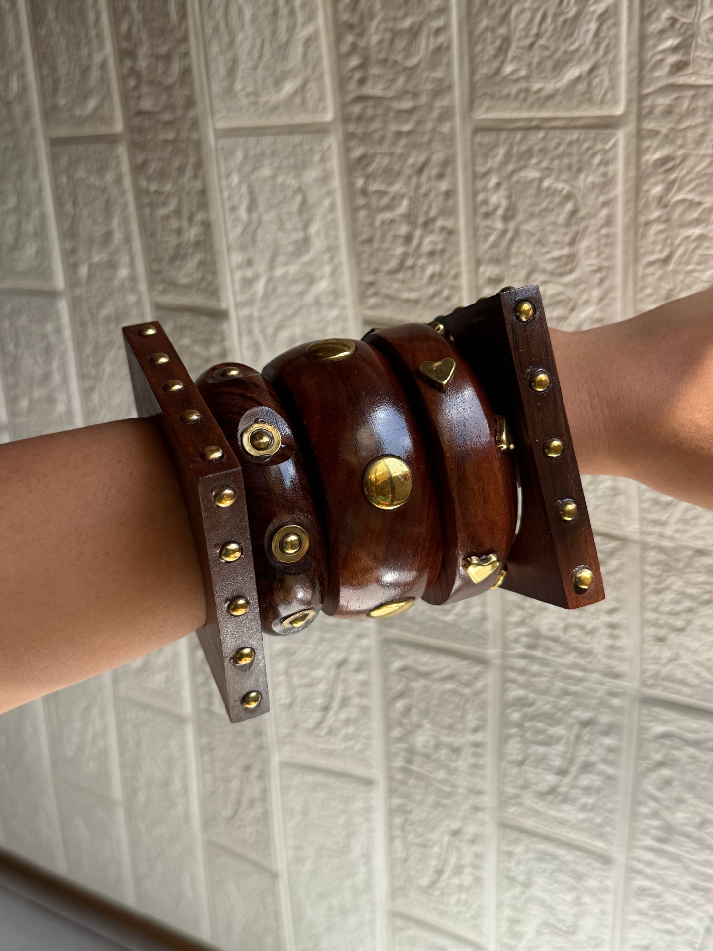 Raw Rebel Wooden Stack (Set of 5)