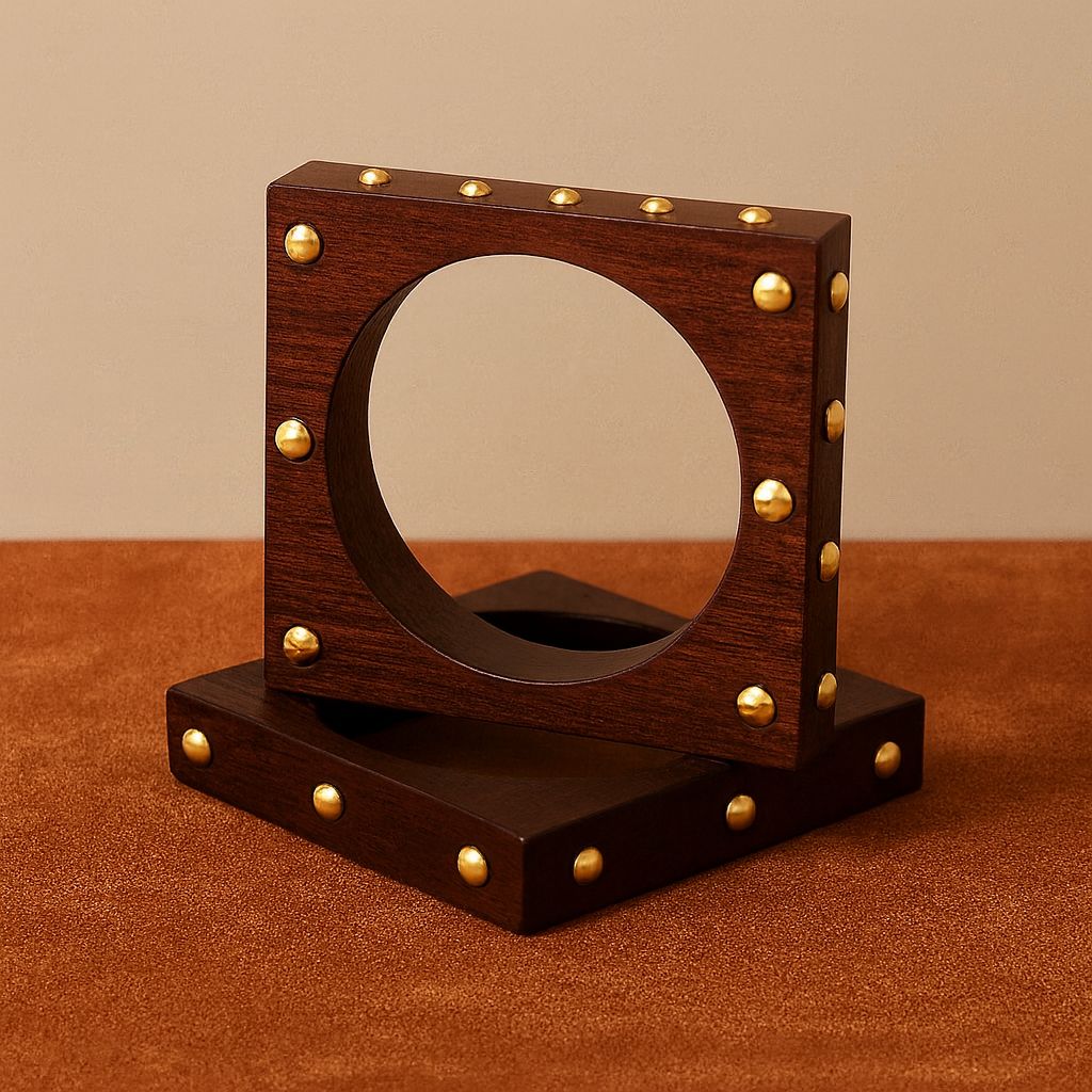 Square Stud Bangle (Set of 2)