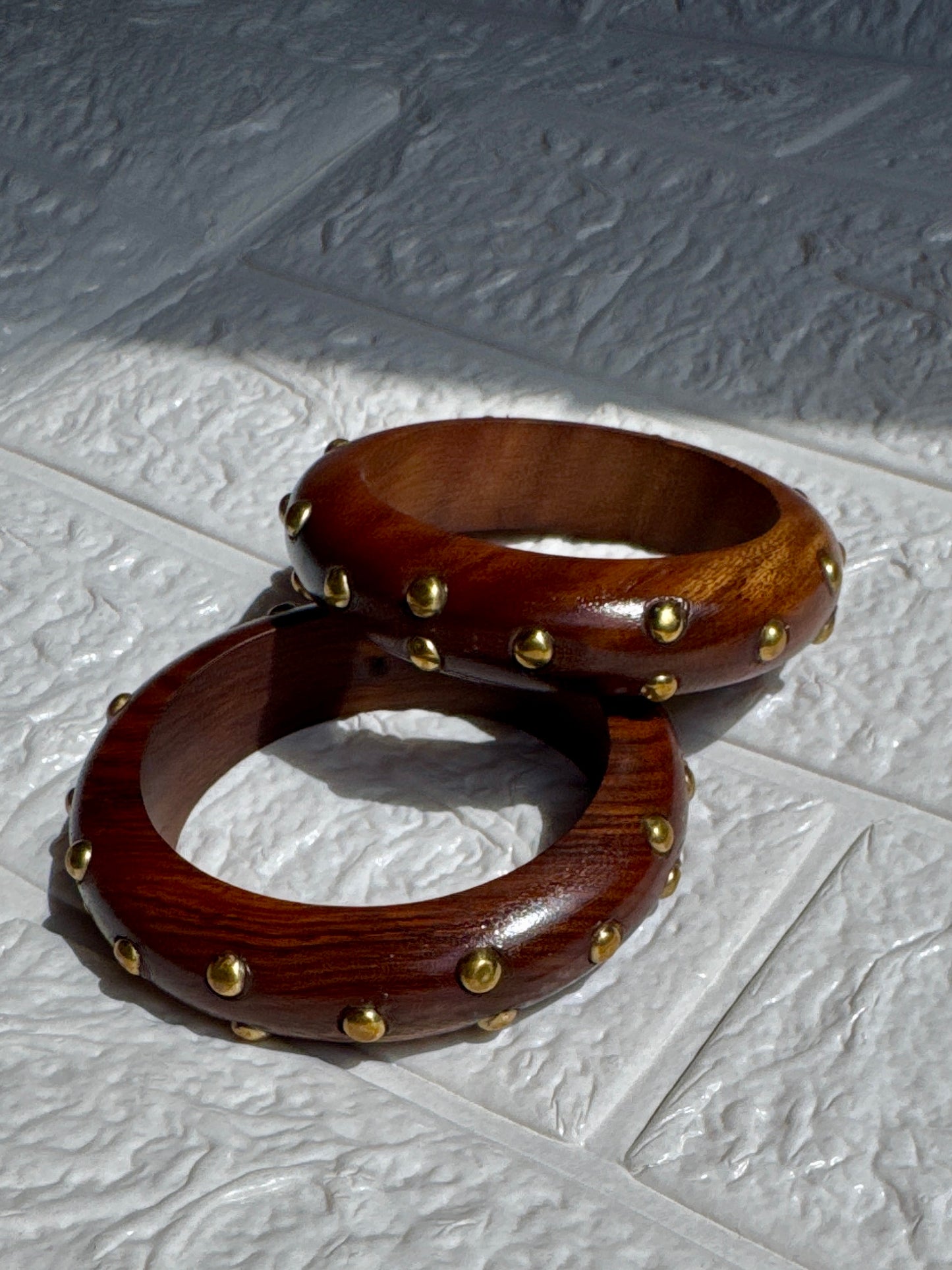 Rustic Charm Wooden Bangle (Set of 2)