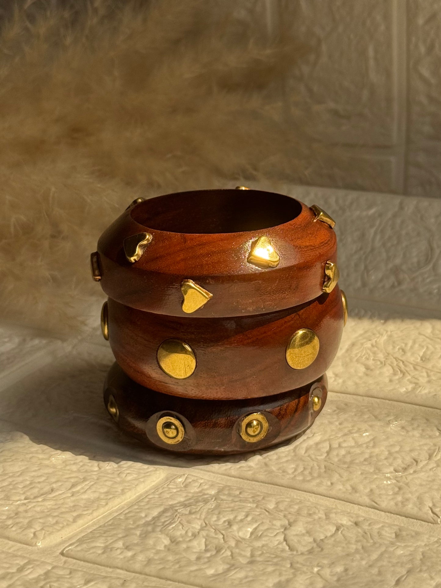Zariya Wooden Bangles (Set of 3)