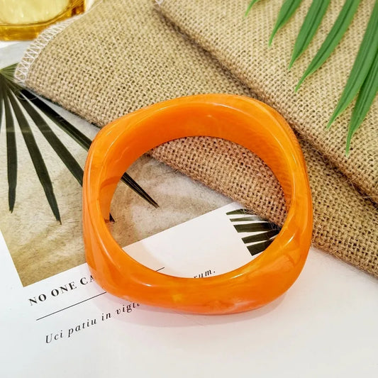 Orange Resin Bangle