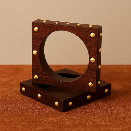 Square Stud Bangle (Set of 2)